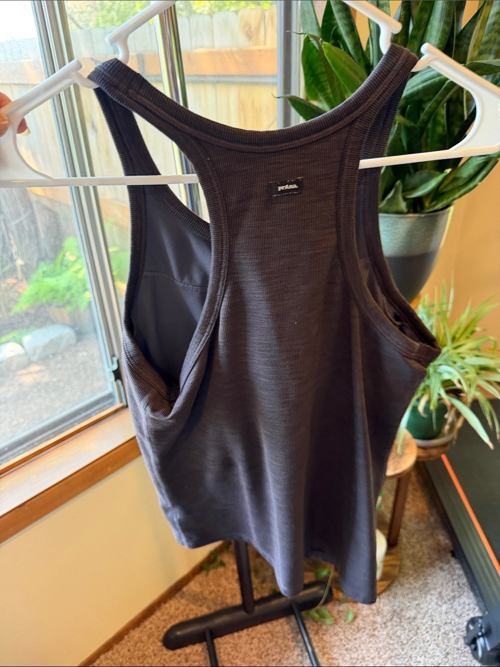 Prana Black Ribbed Racerback Tank - Picture 4 of 4